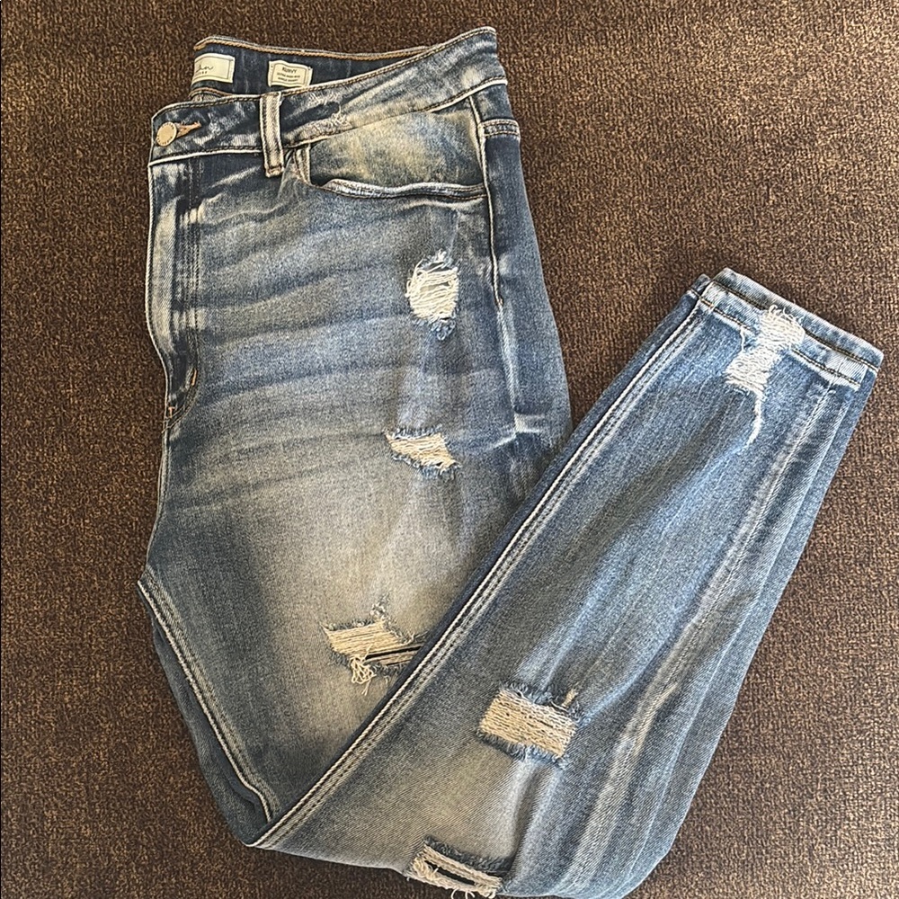 KanCan Blue Skinny Jeans Vintage Wash